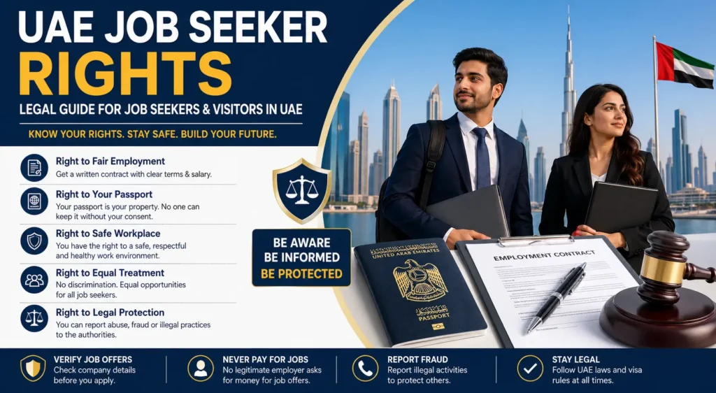 UAE Job Seeker Rights – Legal Guide for Visitors in UAE 2026